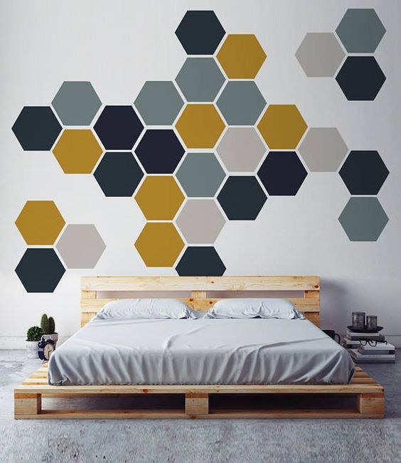 Honeycomb Wall Painting