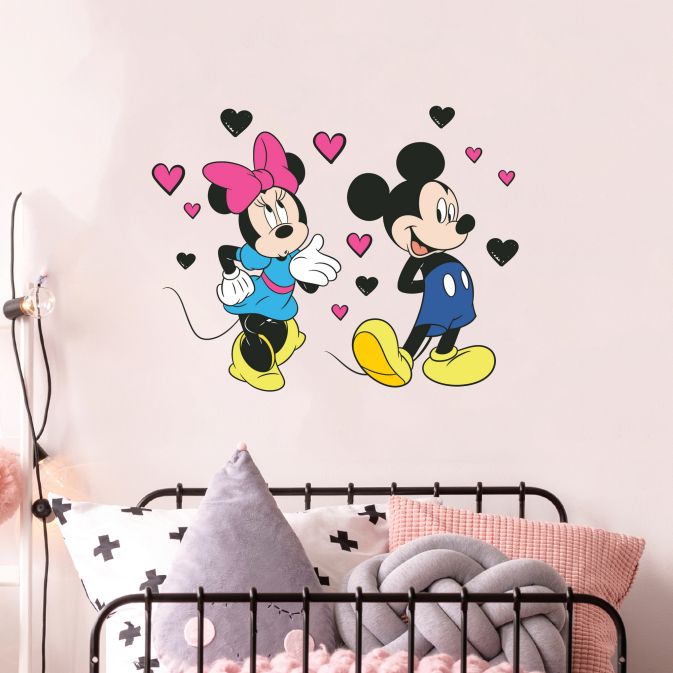 Kids Bedroom Wall Sticker Idea Minnie Loves